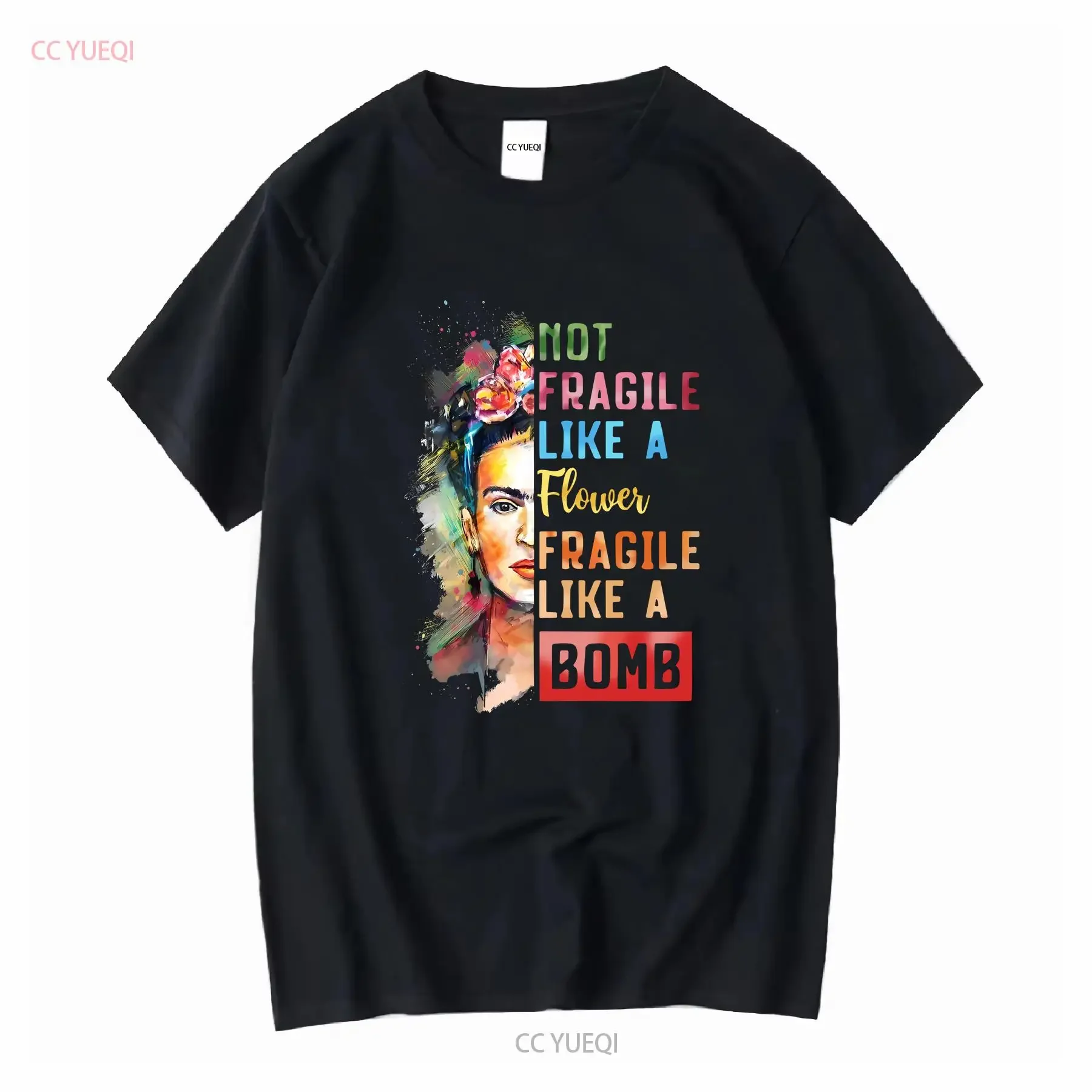 Not Fragile Like A Flower Bomb T-Shirt, bestes lustiges ART-Vintage-Top, gewaschen, weich, leicht atmungsaktiv, für den Alltag, lässig