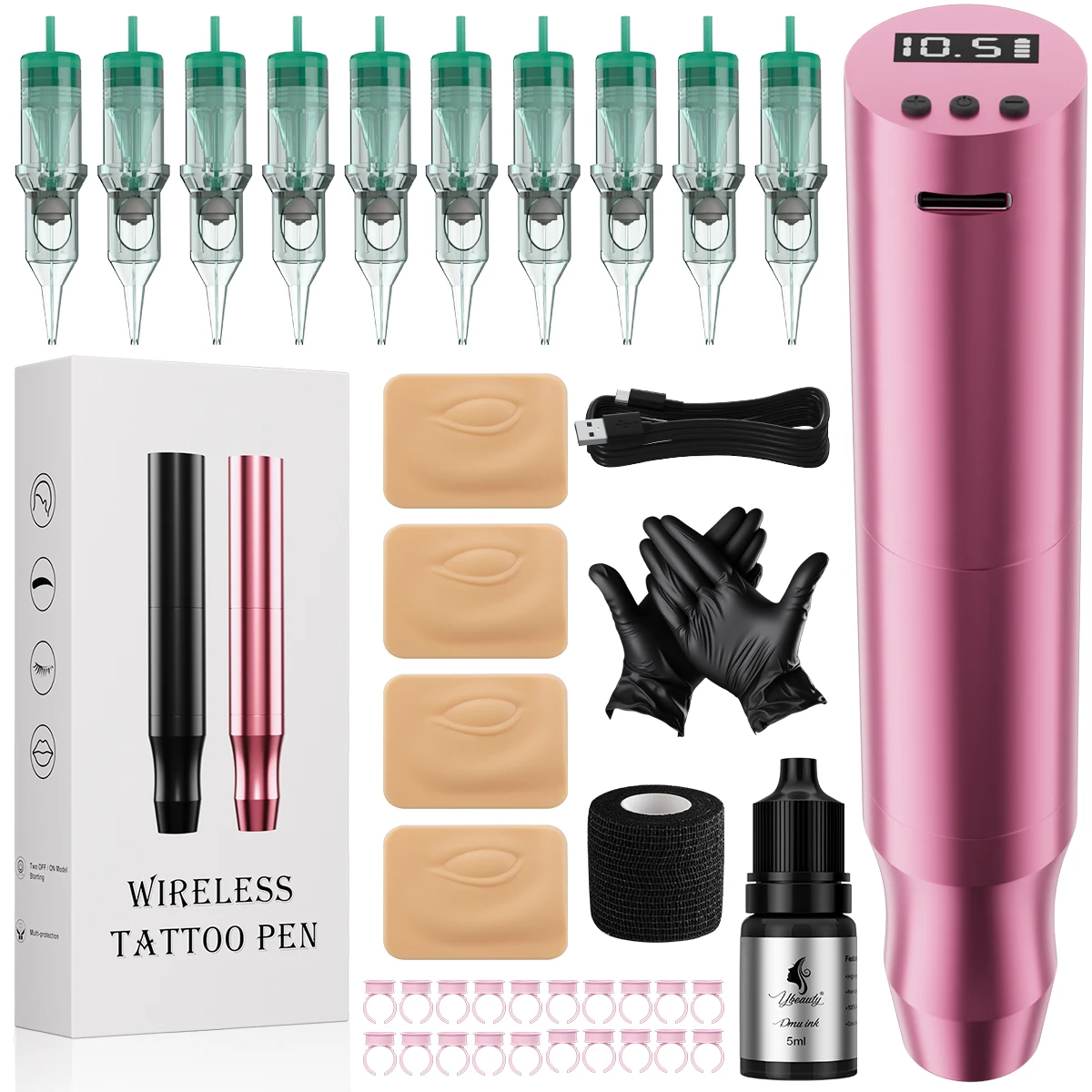 

P10 Wireless Embroidery Set Eyebrow Throwing Machine Training Novice Practice Beauty Instrument