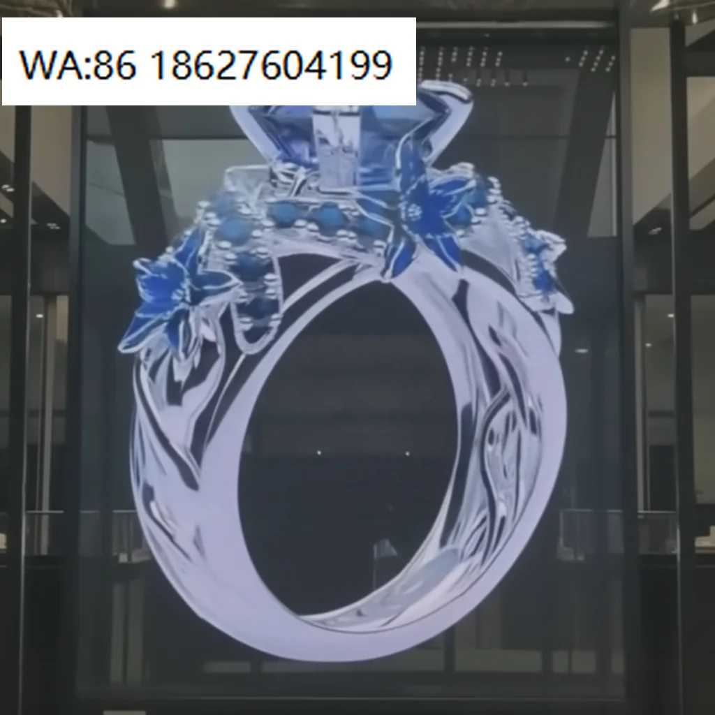 LED SignageP3.91-3.91 Indoor Transparent Flexible LED Display Screens Wall Glass Window Advertising Transparent Film Mesh LED Vi
