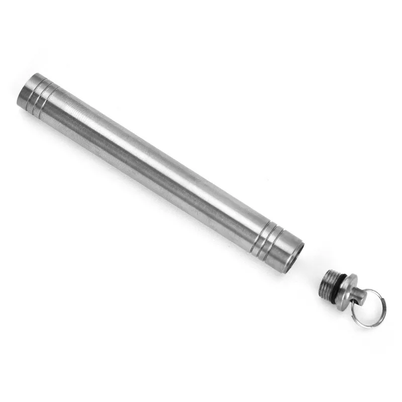Titanium Alloy Toothpick Holder Metal Portable Toothpick Holder, Rust-Free Sealed Box Outdoor Toothpick Box
