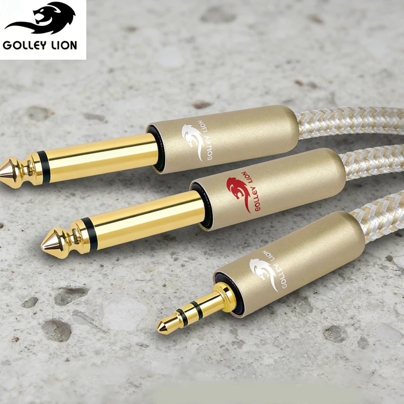 

Флагманский аудиокабель GOLLEY LION от 3,5 до 2TS — расширяет аудио от 3,5 мм до 2TS, для динамика ПК/игровой консоли