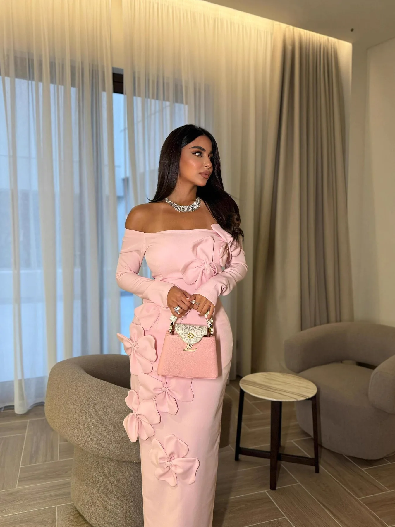 Ele مثير طويل Sve واحد oulder Par Dr Bodycon منتصف طول رسمي دكتور لأداء عشاء كاني لتاريخ الزفاف #2