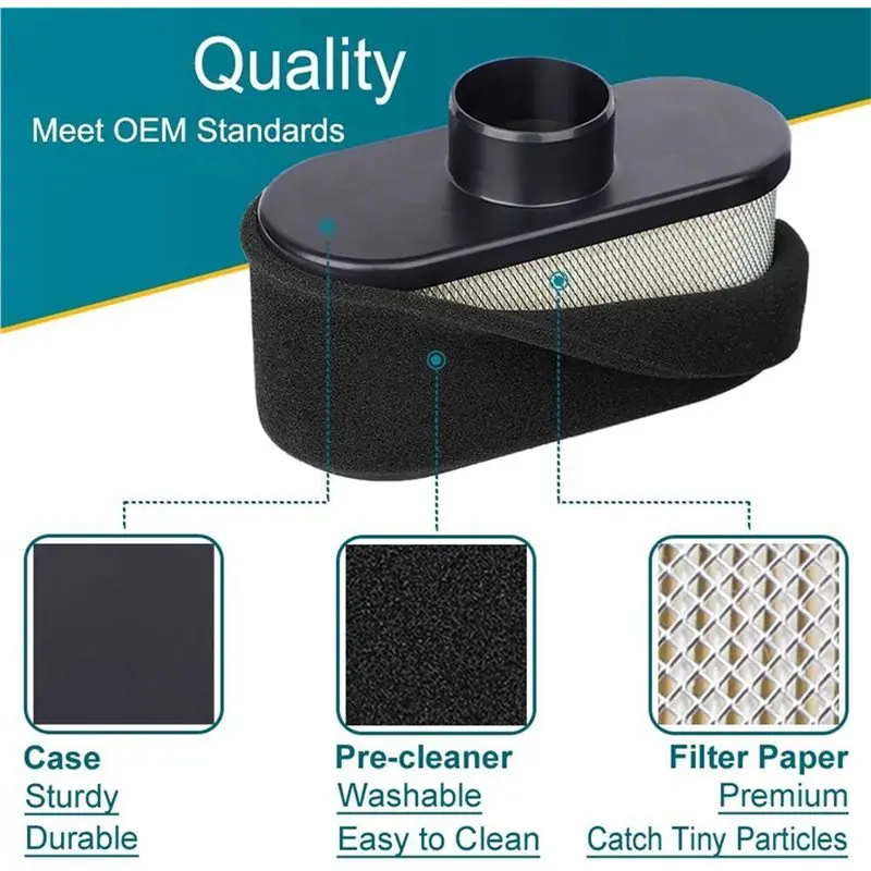 6Pcs Air Filter For Kawasaki FR651V FR730V FS481V FS541V FS600V FS651V FS691V FS730V Replace 11013-7046 11013-0726-L94A