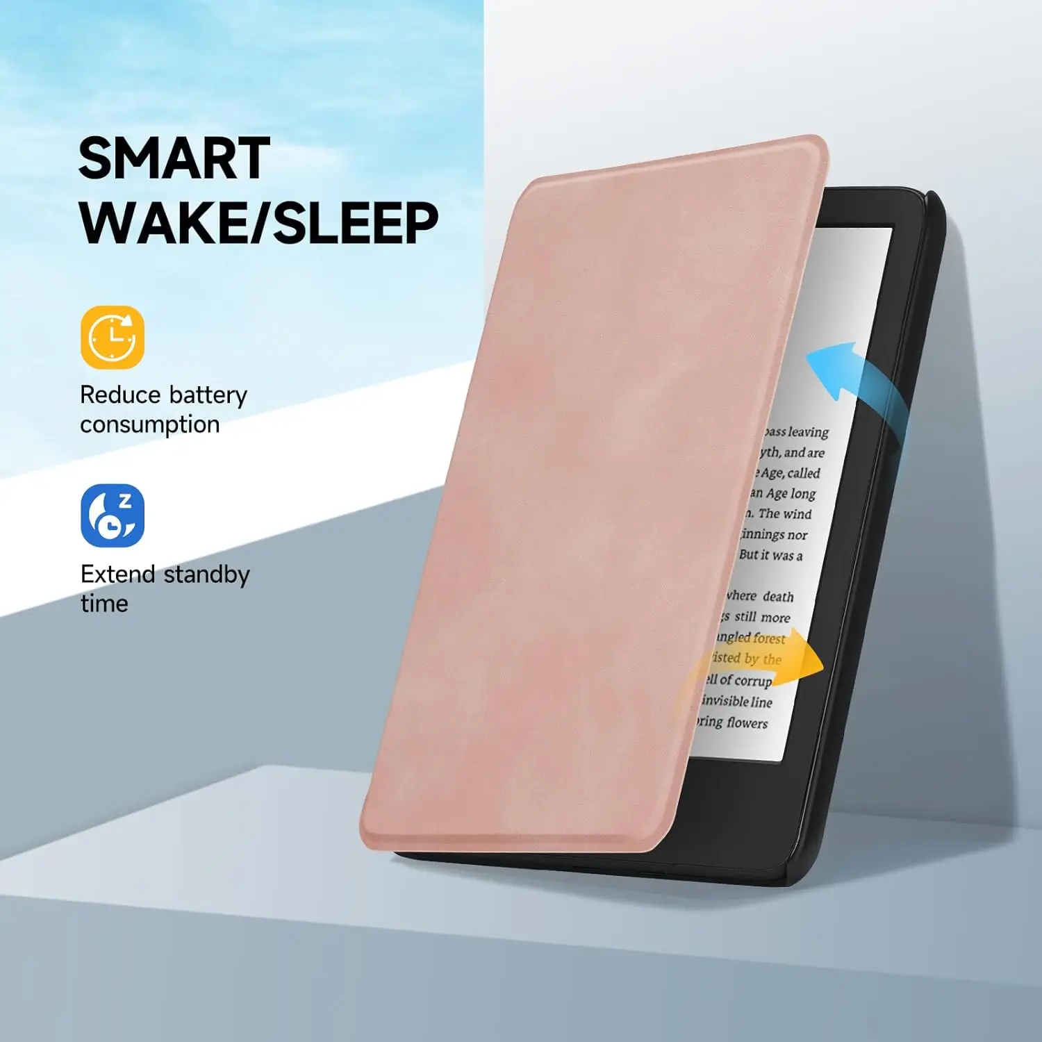 Skin Touch Feeling Case for All-New 6'' Basic Kindle 2022 Release (11th Generation) -Slim Lightweight Smart (10th Gen)2019 Cover