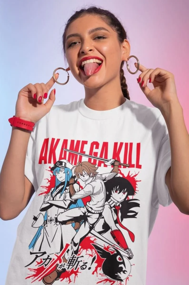 

Unisex Akame Ga Kill Esdeath Anime T-Shirt, Manga Shirt