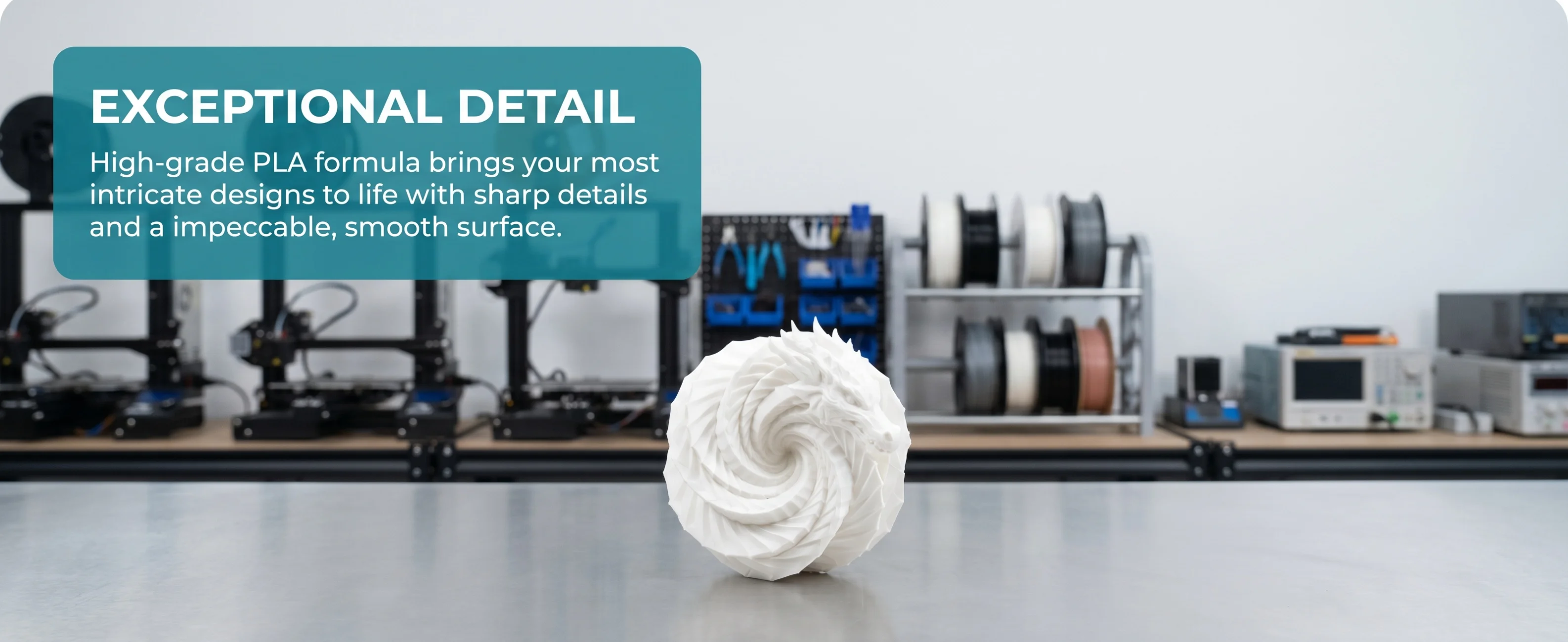 SUNLU PETG Filament 10kg 1,75mm 1 Rolle/kg (2,2lbs) Für 3D-Drucker Wiederverwendbare Spule Sorgfältig Gewickelt Glatter Druck – Detail 5
