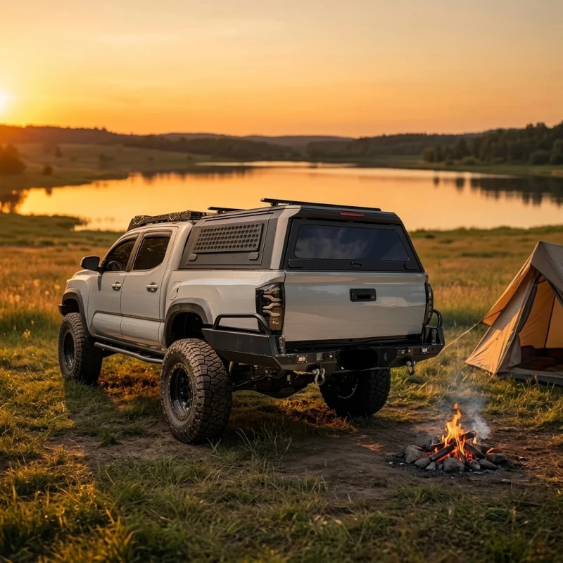 

Retractable Aluminum Alloy Waterproof Lockable Pickup Truck Exterior Tonneau Roller High Roof Canopy Cover