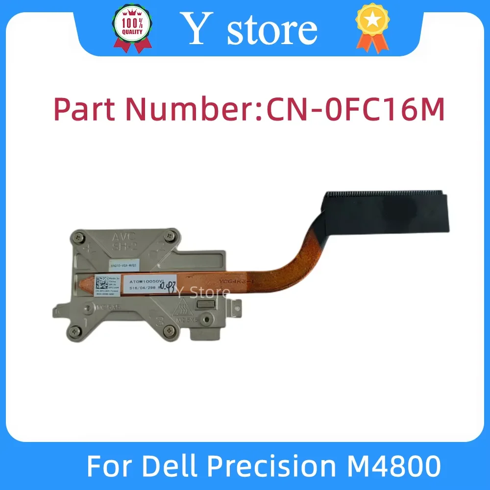 

Y Store New Original Laptop Cooler Heatsink Suitable For Dell Precision M4800 FC16M 0FC16M CN-0FC16M Notebook Cooling Radiator