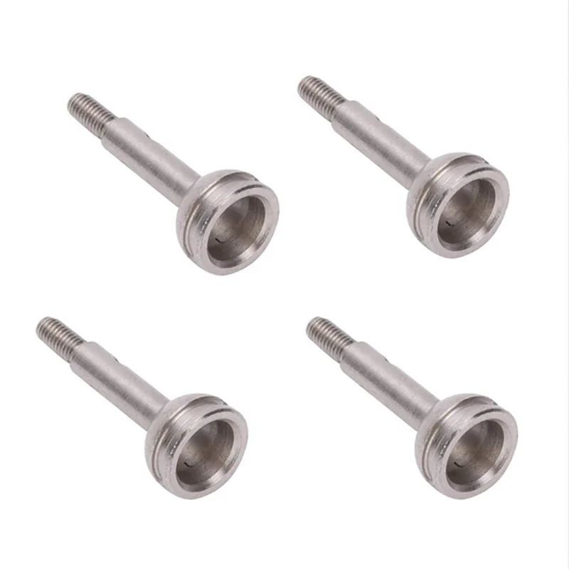 4pcs High Quality Steel Front/Rear Wheel Axle Replacement Accessories Fit for WLtoys 144001 1/14 RC Drift Racing Car Parts