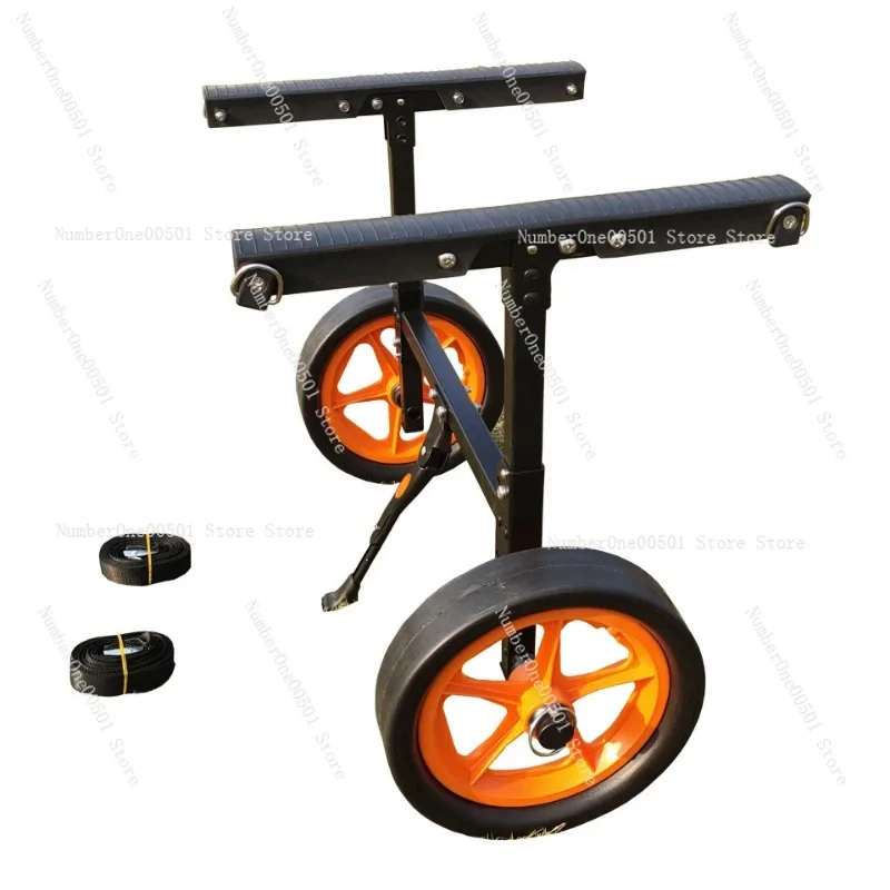 

Folding Kayak Trailer Portable Boat Canoe Transport Cart Steel Hand Trolley for Car SUV