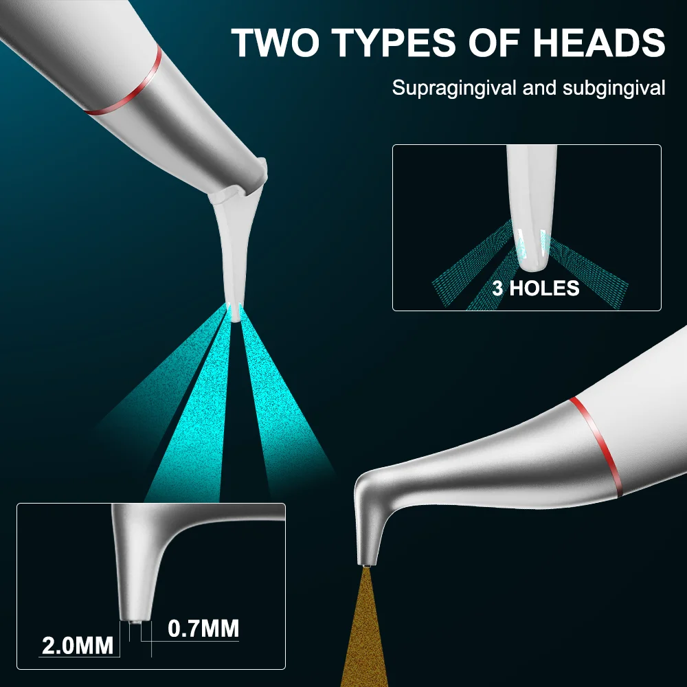 AI-AP/APS Dental Zahnaufhellung Sandstrahlpistole Intraoral Supragingival oder Subgingival Head Air Water Prophy Jet Polisher