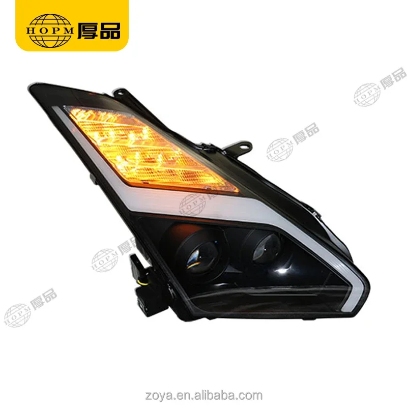 

Popular Hot sell Headlight Assembly Tuning Light Modified Automotive Lighting Car Double Beam Light HID Version Horse Racing Tur