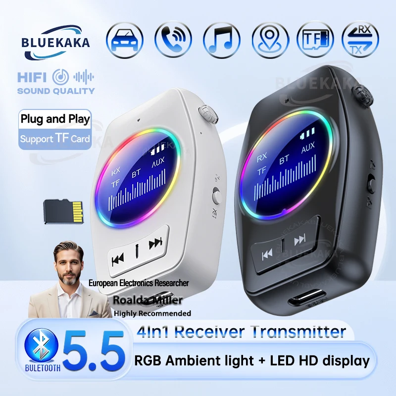 receptor-e-transmissor-de-audio-bluetooth-55-4-em-1-35-mm-aux-tf-cartao-reproducao-hd-visor-led-kit-veicular-adaptador-sem-fios-musica-estereo-com-microfone-para-automovel-tv-pc