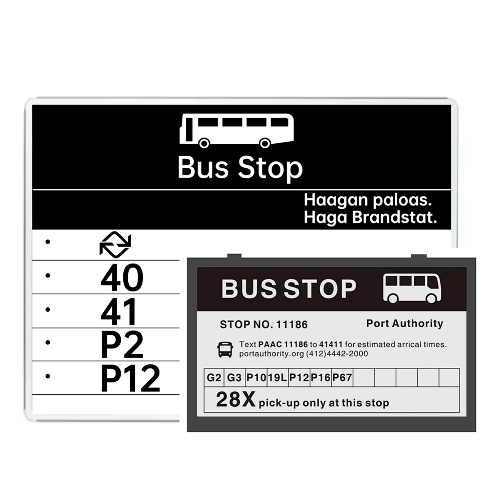 High Quality Ec 42 Inch Digital Signage Solar Powered Bus Stop Display At Bus Shelter Station Epaper E-Ink Technology