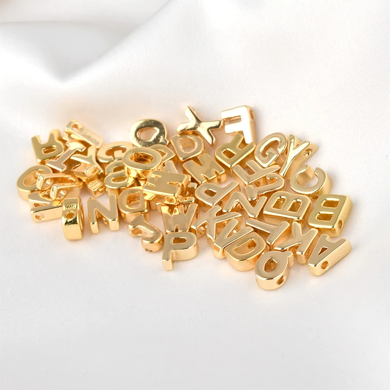 18K Real Gold Plated Letter Pendants - usage example