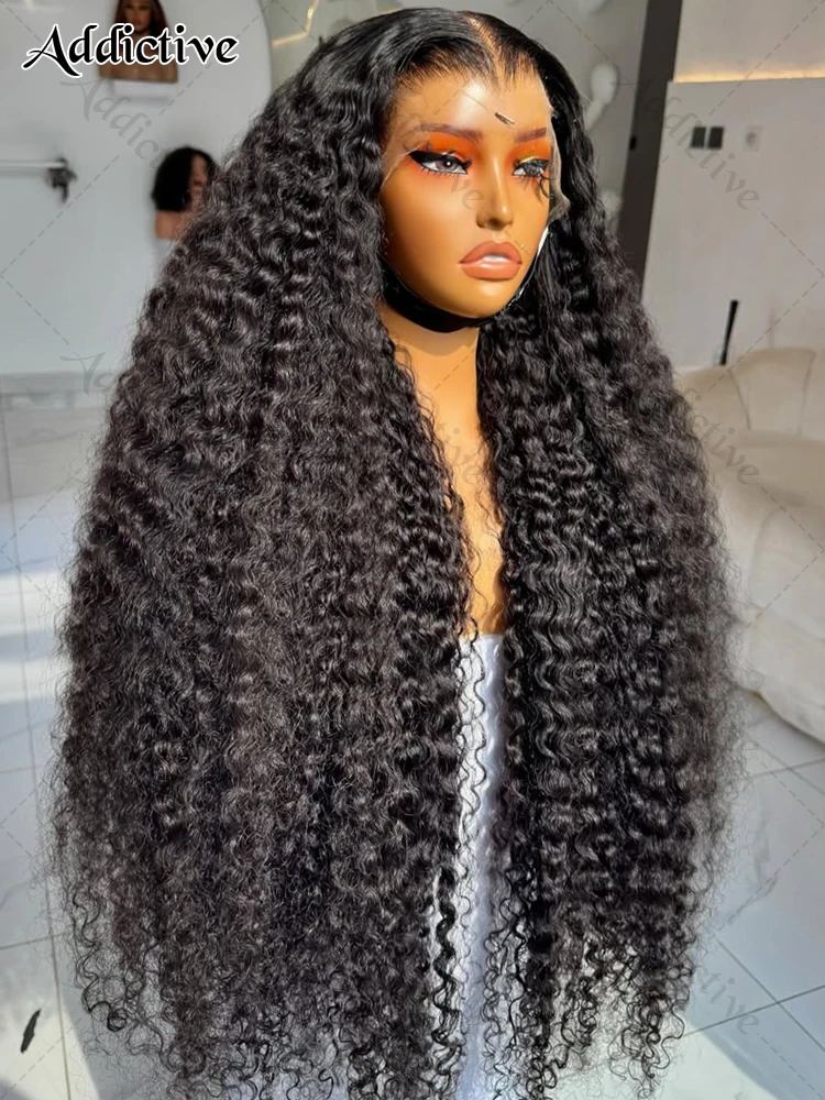 30 40 Inch Deep Wave 13x6 Transparent HD Lace Front Wig Human Hair For Women 250% Brazilian Water Curly 13x4 Lace Frontal Wigs