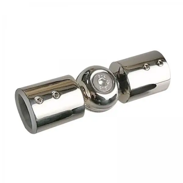 Heavy Duty Adjustable Hinged Elbow Rod Connector Stainless Steel Corner Connector for Bay Window Curtain Rods