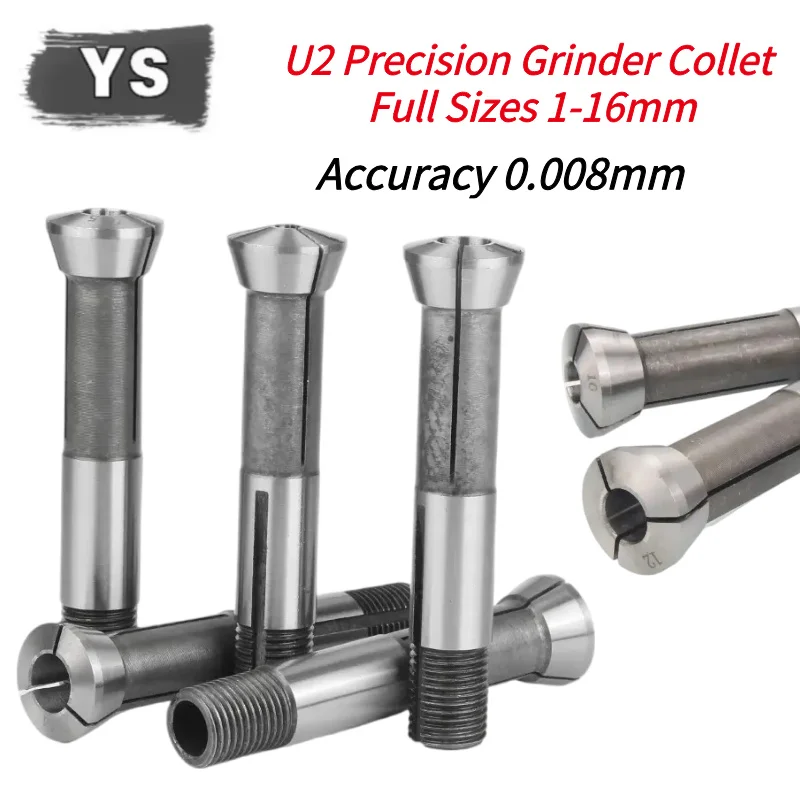 YS U2 High Precision Collet Chuck Spring Clip, Universal Spindle Taper Clamp for Drill Bit Grinding Machines M20 Thread