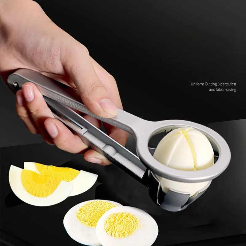 Useful Stainless Steel Egg Slicer Manual Kitchen Tool Egg Slicer For Hard Boiled Eggs Salad Meal Prep Kitchen Baking Supplies