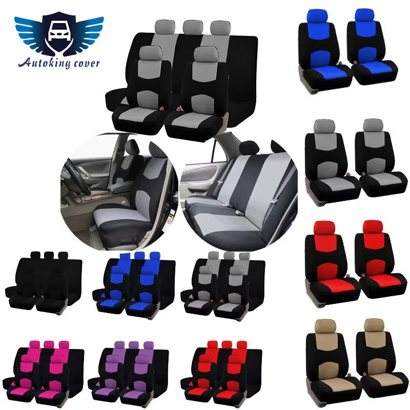 AUTOKING Universeller Autositzbezug, passend für die meisten Autos, SUVs, LKWs, Vans, Autozubehör, Innenausstattung, mit Airbag-kompatiblem Sitzbezug.