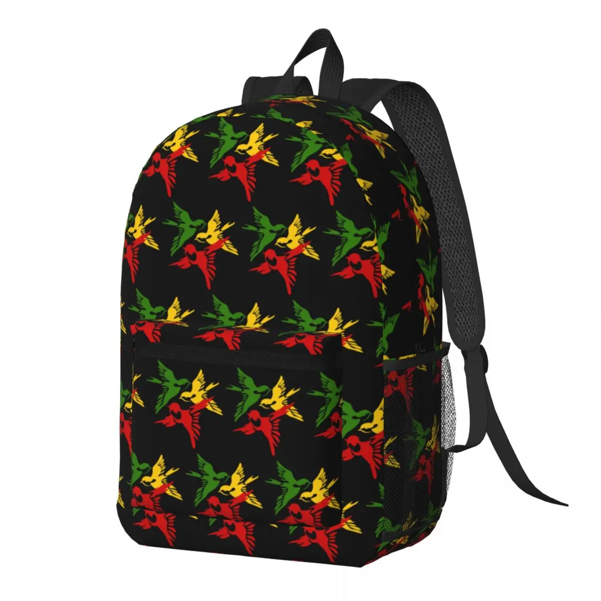Bob Marley 3 Little Birds Ajax Backpack Daypack Large Capacity Boys Girls BookBag School Bag Shoulder Bags for Men Women
