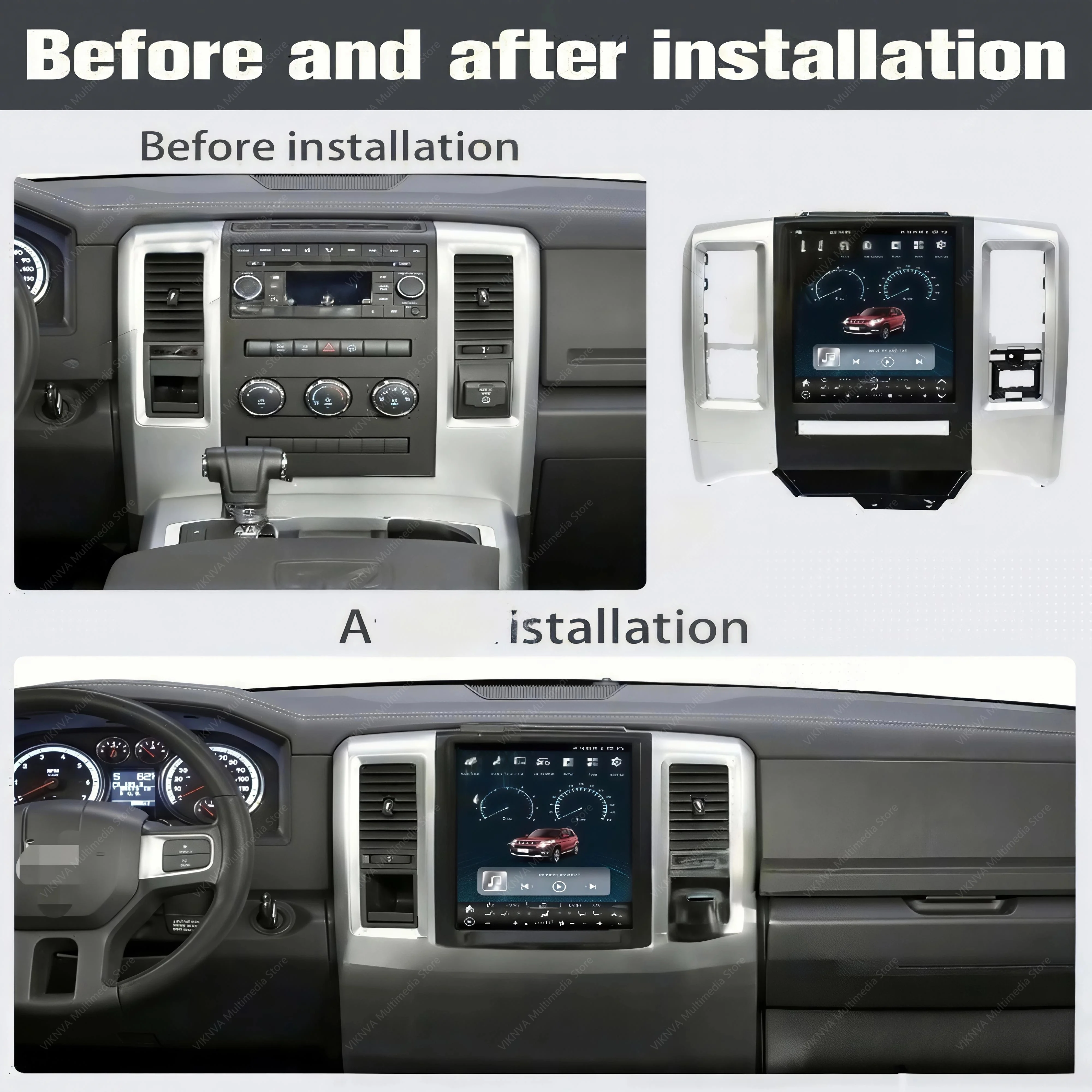 

Android Suitable for 2009-2012 Dodge Ram RAM central control Android large vertical screen carplay navigation all-in-one machine