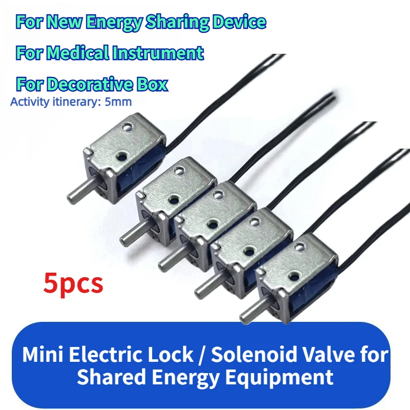 Mini Solenoid Lock / Electromagnet for New Energy Sharing Device, Medical Instrument, Decorative Box