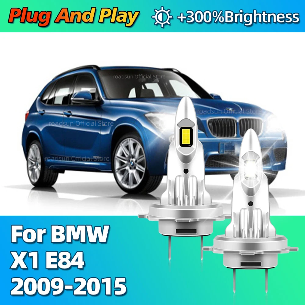 

Wireless LED H7 Canbus Headlight High Power 180W CSP 6000K Car Light For BMW X1 E84 2009 2010 2011 2012 2013 2014 2015