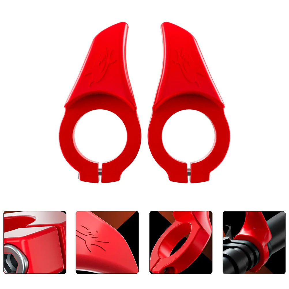 

Handle Bicycle Handlebar Grips for Handlebars Bike Universal Thumb Rest Red Ergonomic Mountain