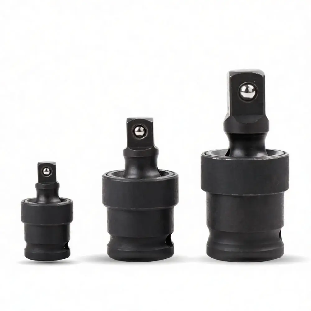 Flexible Swivel Joint Adapter For Power Wrench Socket Extension Air Tool 360 Degree Rotating Head Chrome Molybdenum