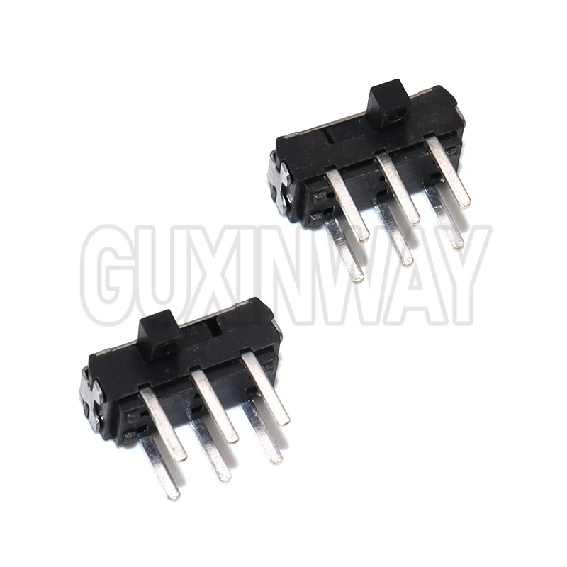 10pcs 2P2T DPDT DIP 6Pin Side Slide Mini Toggle Switches Micro Slide Switches Black MSK-22D18 MINI Slide Switch