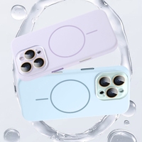 Official Silicone Magnetic Phone Case For iPhone 16 15 14 13 12  Pro Max Plus SE For Magsafe Wireless Charge Protector Cover