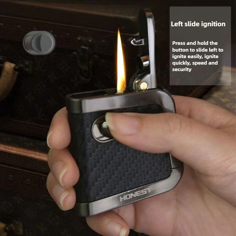 Boom EST-Briquet à kérosène coupe-vent pour homme, briquet vintage haut de gamme, personnalité créative, cadeau pour petit ami
