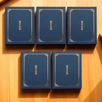 

A4 Diploma Cover Document Protective Frame Gold Office Decor Award Recognition Certificate Paper Shells Diploma Holders