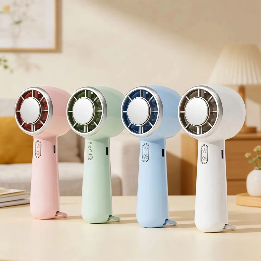 Refrigeration Turbo Fan Ice Cooling Portable USB Rechargeable Handheld Fan Mini Ultra Work Time Desktop Fan for Indoor Outdoor