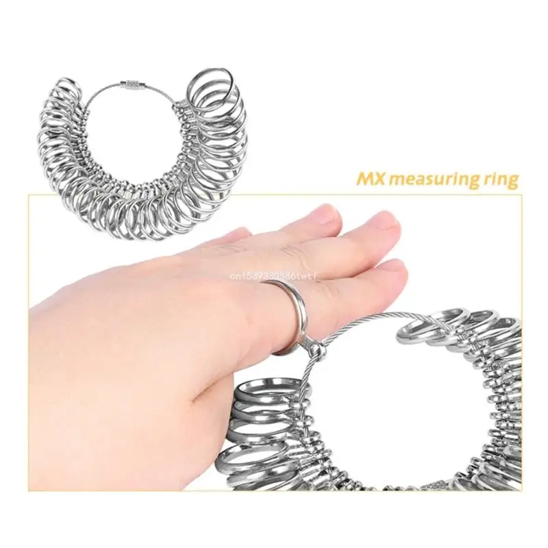 Professional Jewelry Tools Ring Mandrel Finger Gauge Ring Sizer Measuring BR Size For Jewelry Size Tool Set Dropship