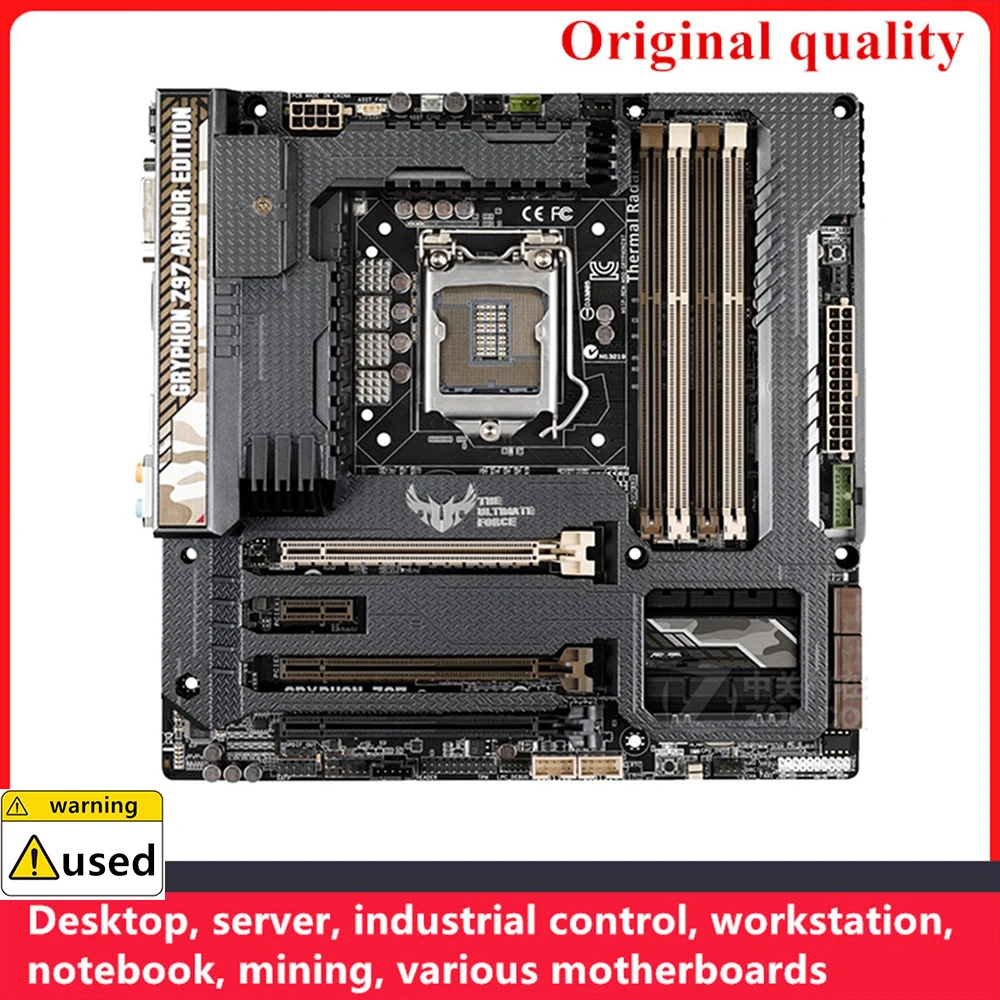 For GRYPHON Z97 ARMOR EDITION Motherboards LGA 1150 DDR3 32GB M-ATX Intel Z97 Overclocking Desktop Mainboard SATA III USB3.0