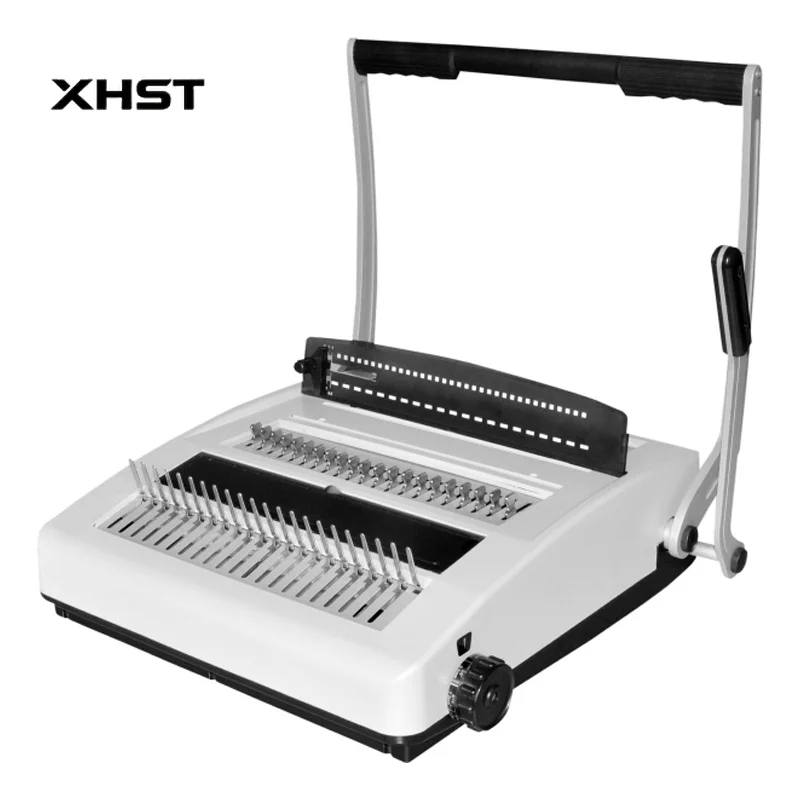CW2918 2-in-1 Manual Power Multi-Function Double Wire and Comb Book Binding Machine