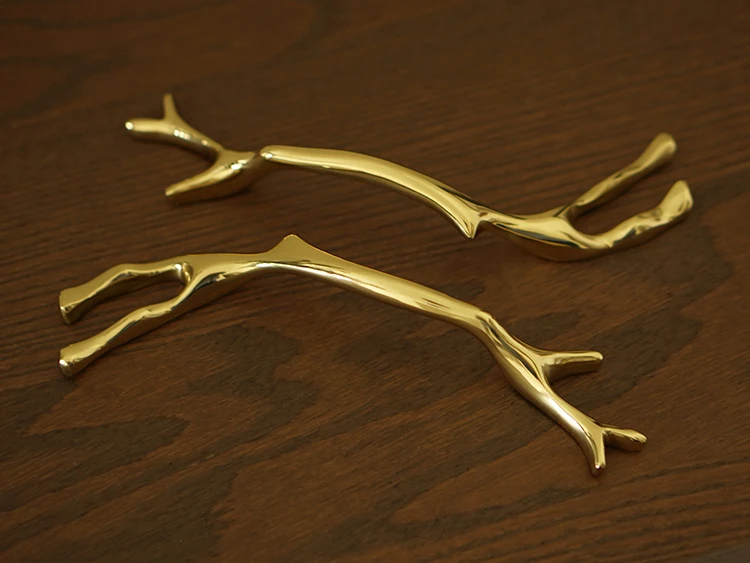 Brass Branch Cabinet Handle Furniture Handle Furniture Hardware
