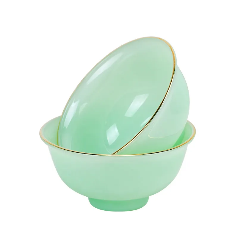

PYH Dish Set Household Single Jade Porcelain Light Luxury Ceramic Dish Set Dish Set