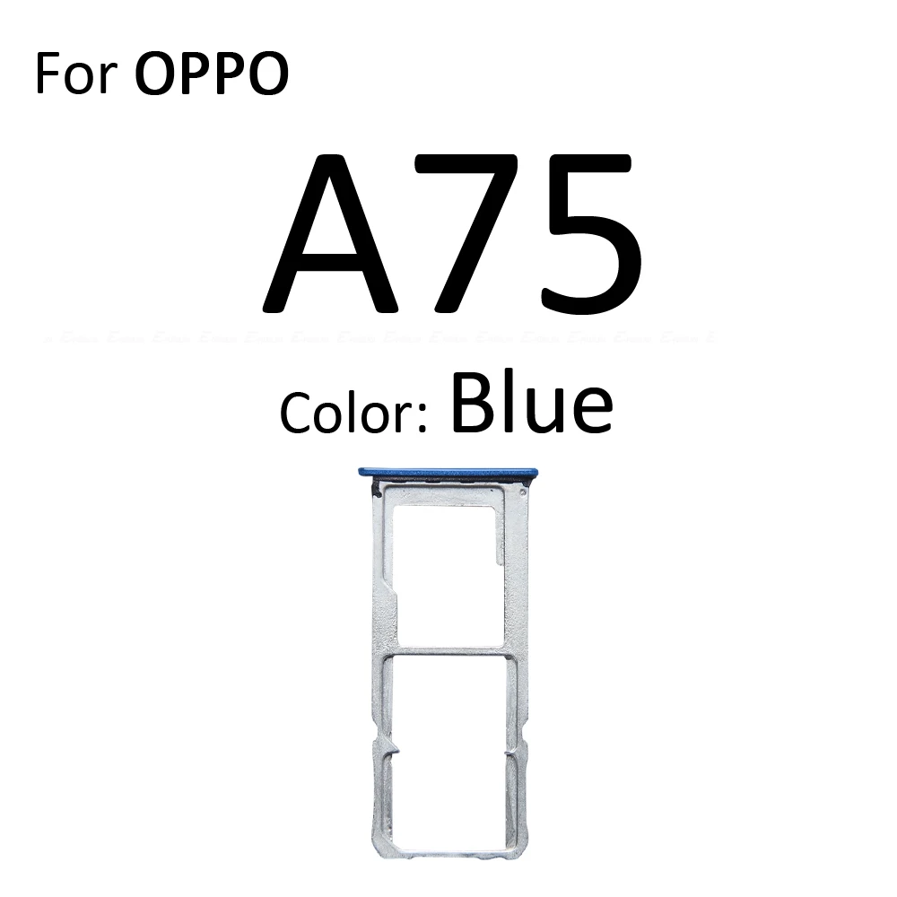 Micro SD Sim Card Tray Socket Slot Adapter Connector Reader For OPPO A75 A76 A77 2022 5G 4G Container Holder Replacement Parts