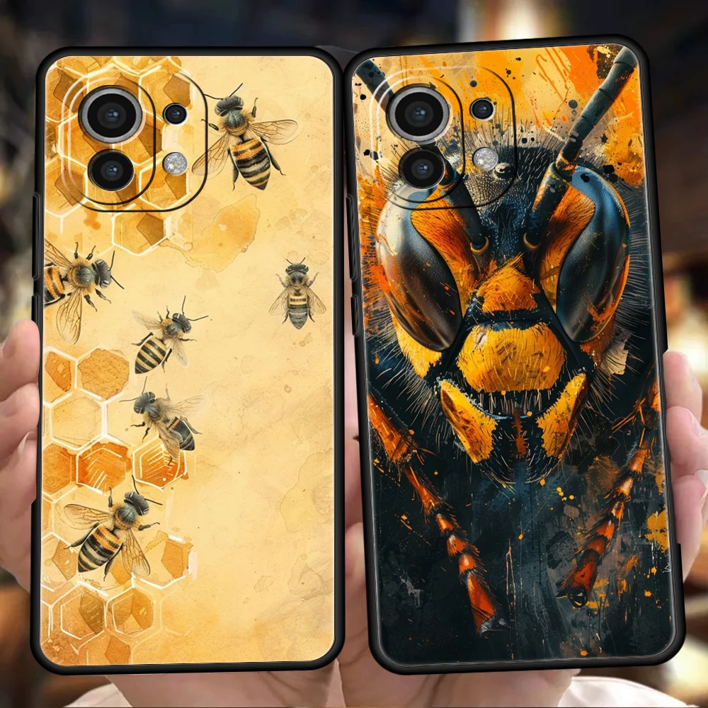 Bugs Bees Scientific Decomposition Phone Case for Xiaomi Poco F6 F5 F4 F3 X6 X5 X4 X3 NFC M5 M4 M3 C51 C55 GT 5G Soft TPU Capas