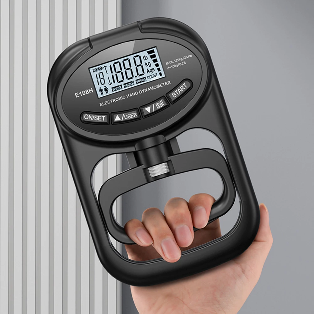 

Electronic Hand Dynamometer Rechargeable Hand Dynamometer Grip Strength Trainer Electronic Grip Strength Tester