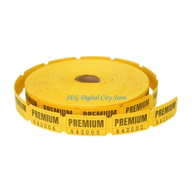 U75B Event Raffle Tickets Tokens Rolls With Smooth Feed Design For Professional Printing And Quick Tear Away Function