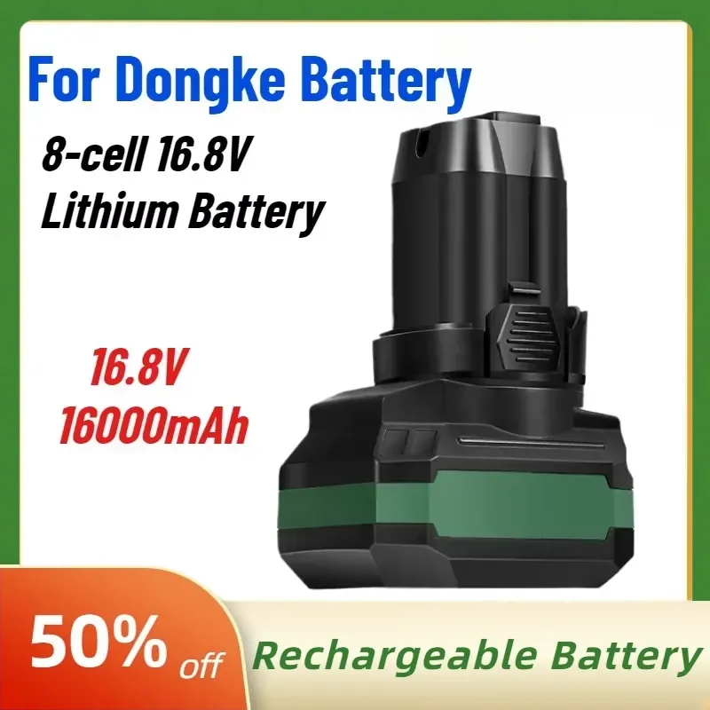New 16.8V 16000mAh Battery for Dongke Battery Brushless Small Steel Gun Starter Brushless Lithium Battery High-Quality