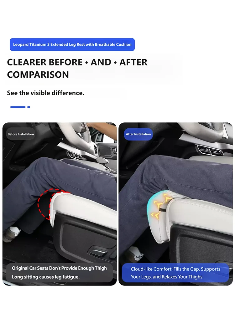 For BYD Leopard 3 Titanium 3 Car Seat Extender Cushions for Driving Leg Support Long-Distance Driving Vehicle Accessories