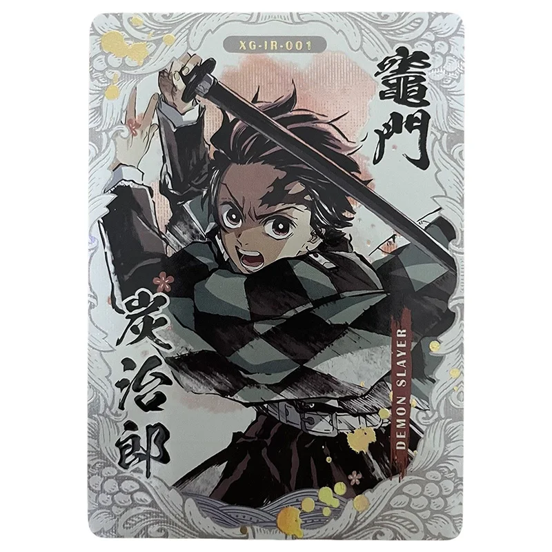 Anime Demon Slayer Toys for boys Mitsuri Kochou Shinobu Kyoujurou Tanjirou Tengen Kagaya Rare IR Collectible Card Birthday Gifts