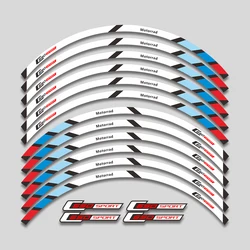 Motorcycle Accessories Wheels Hub Stickers Tire Decorative Decal Reflective Stripe Sticker Tape Set For BMW c650 sport C650SPORT