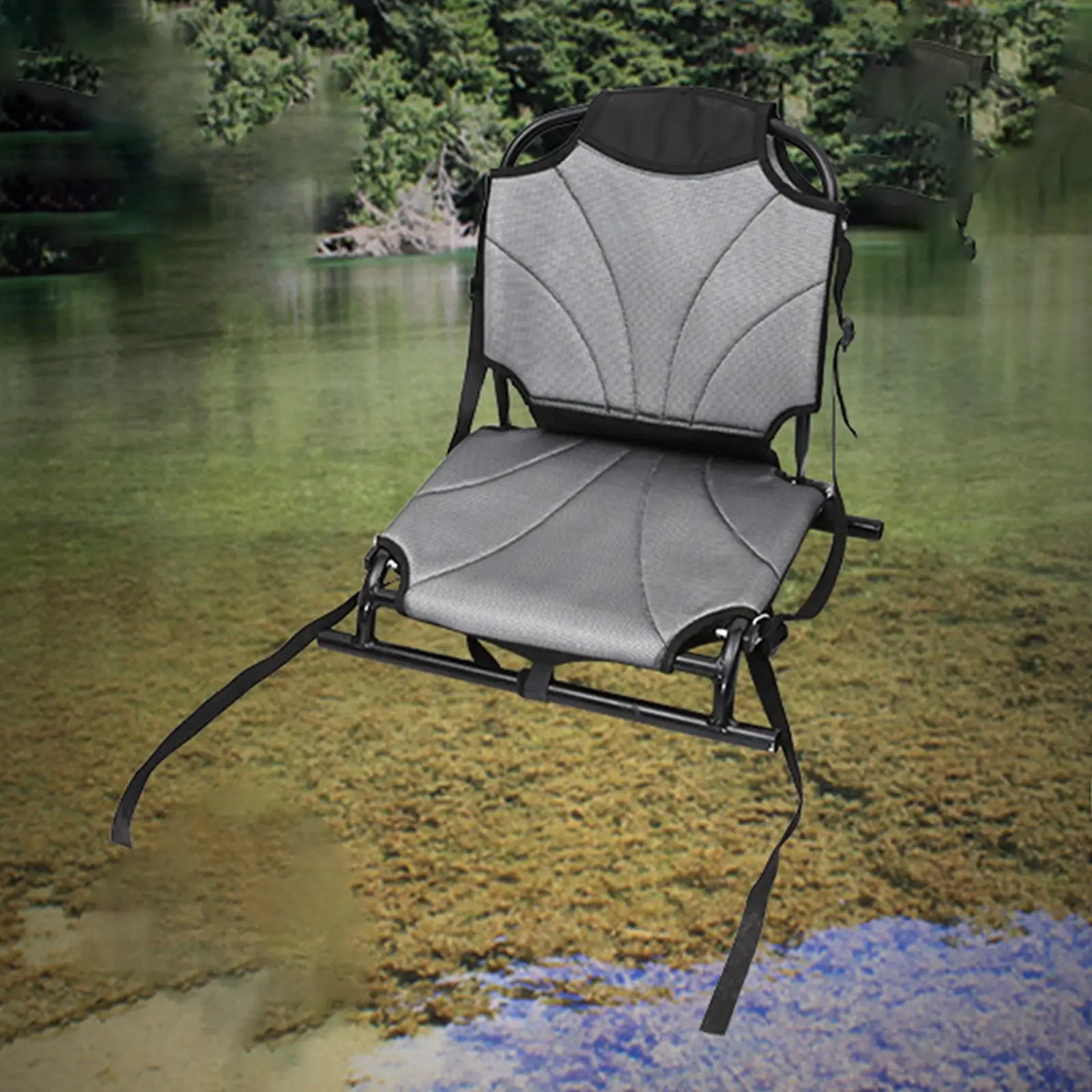 Kayak Seat Replacement with Back Support Canoe Backrest Seat for Inflatable Kayak Fishing Boat Bleachers Drifting Canoeing