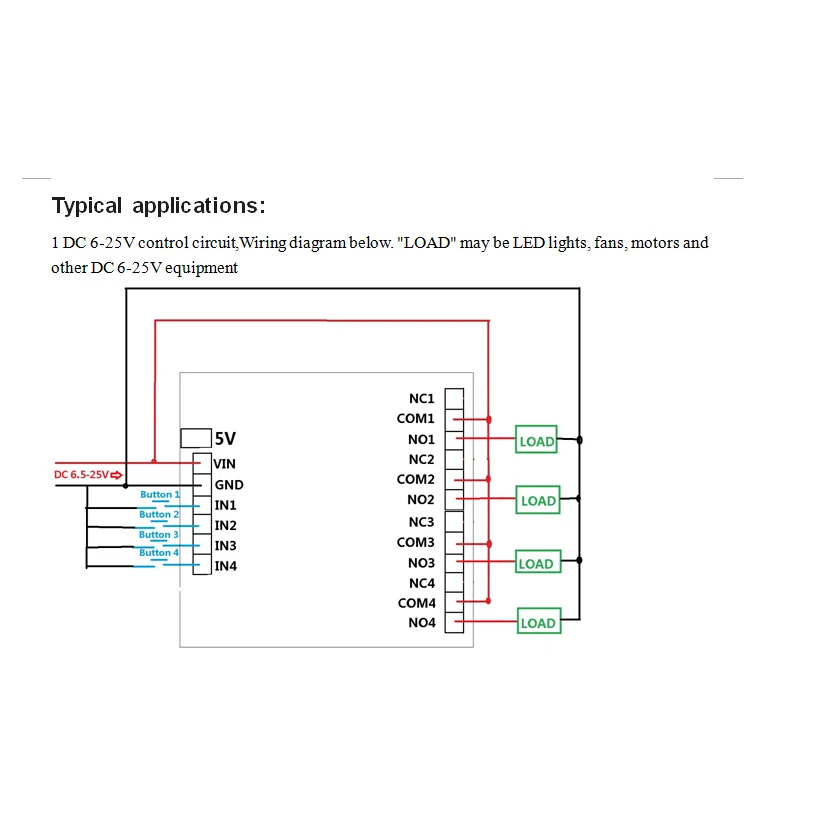 DC 12V 4 Channel Multifunction Cycle Delay Timer Relay Module : Timing Loop Interlock Self-locking Momentary Bistable Monostable